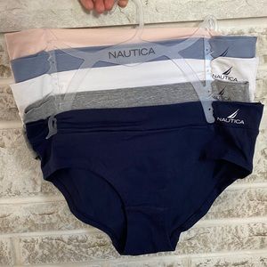 Women’s Nautica Organic Cotton Underwear - Size Large NWT 5-pack